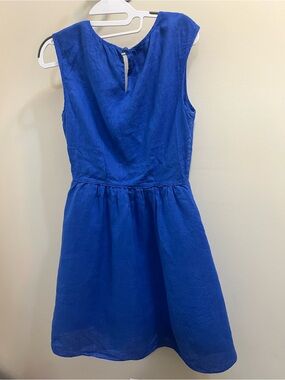 J. Crew Girls /Woman’s Cobalt Sleeveless Gathered Waist Dress Size 6